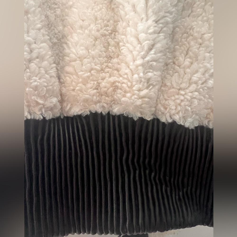 Blank NYC Girls Kids Faux Leather Shearling Jacket Size M - Picture 5 of 11